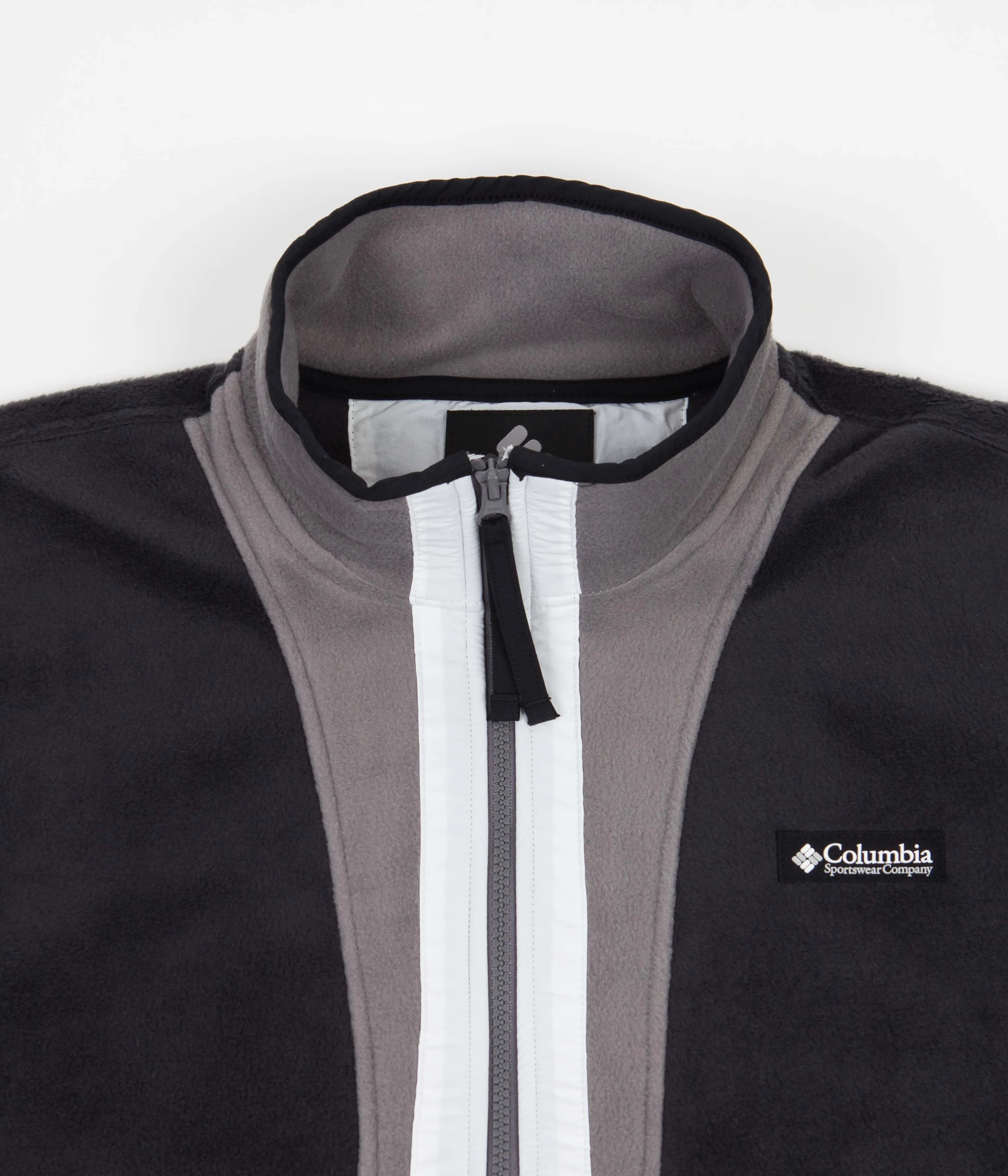 Columbia Back Bowl Full Zip Fleece - Black / City Grey / White