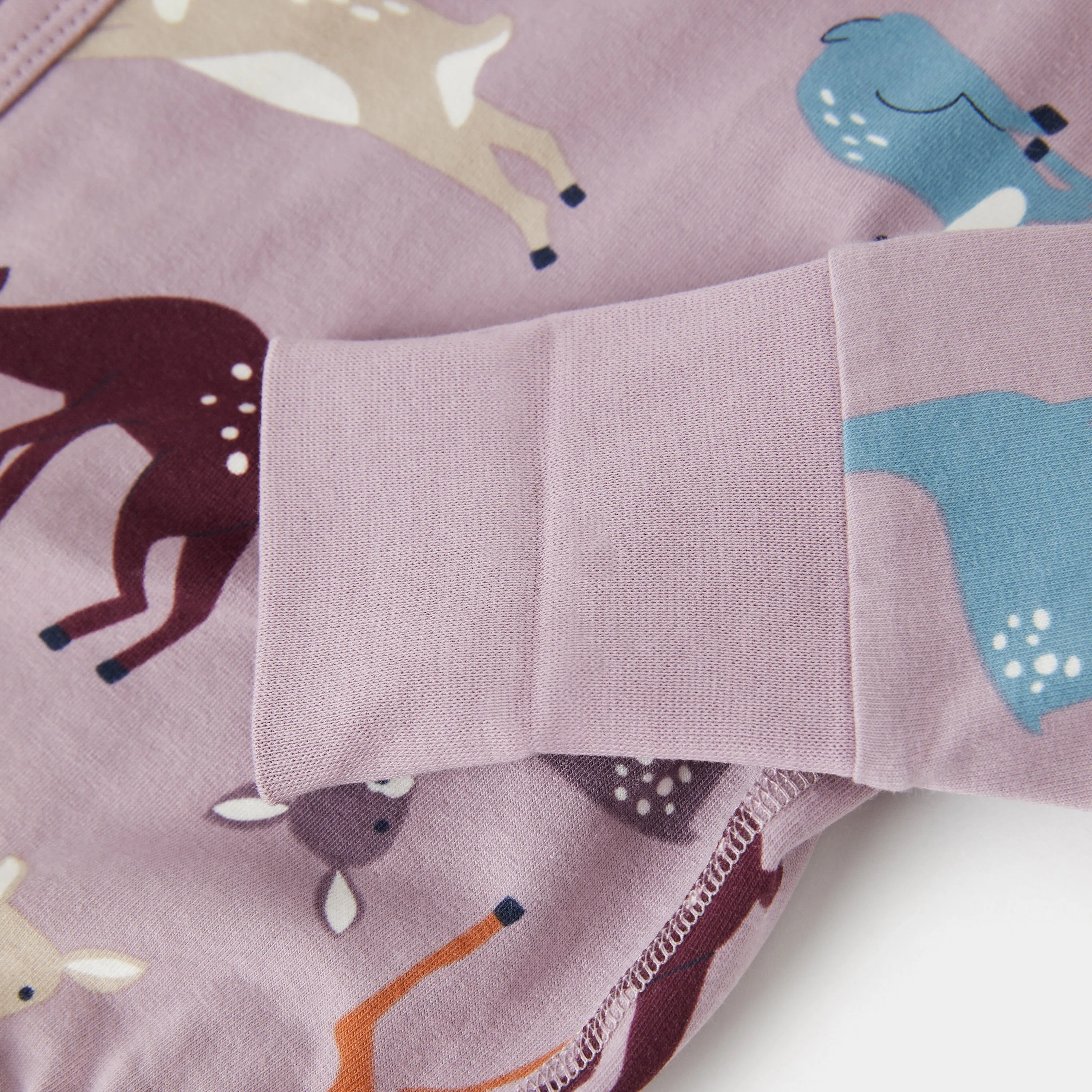 Deer Print Wraparound Babygrow