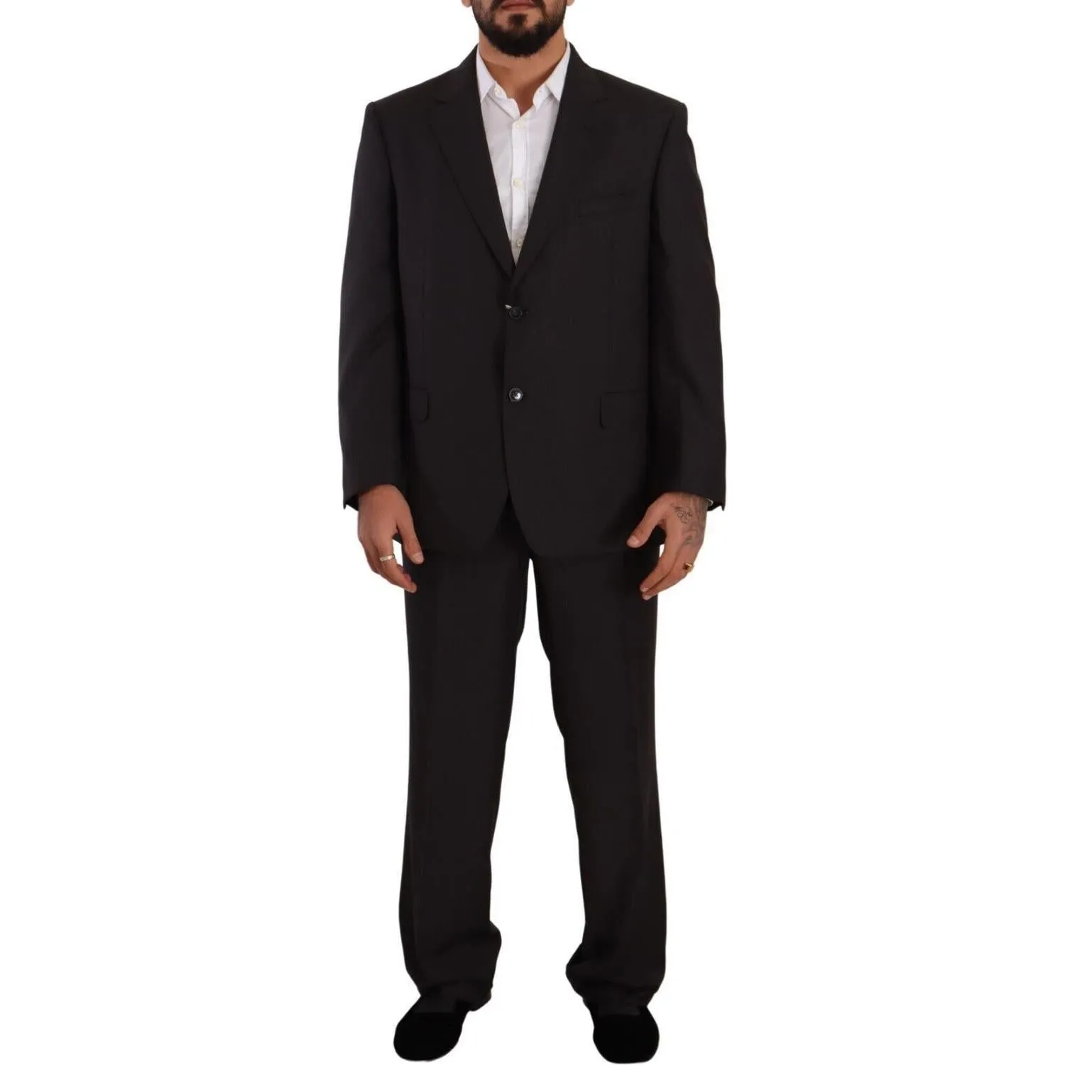 Domenico Tagliente Elegant Grey Two-Piece Suit for Men