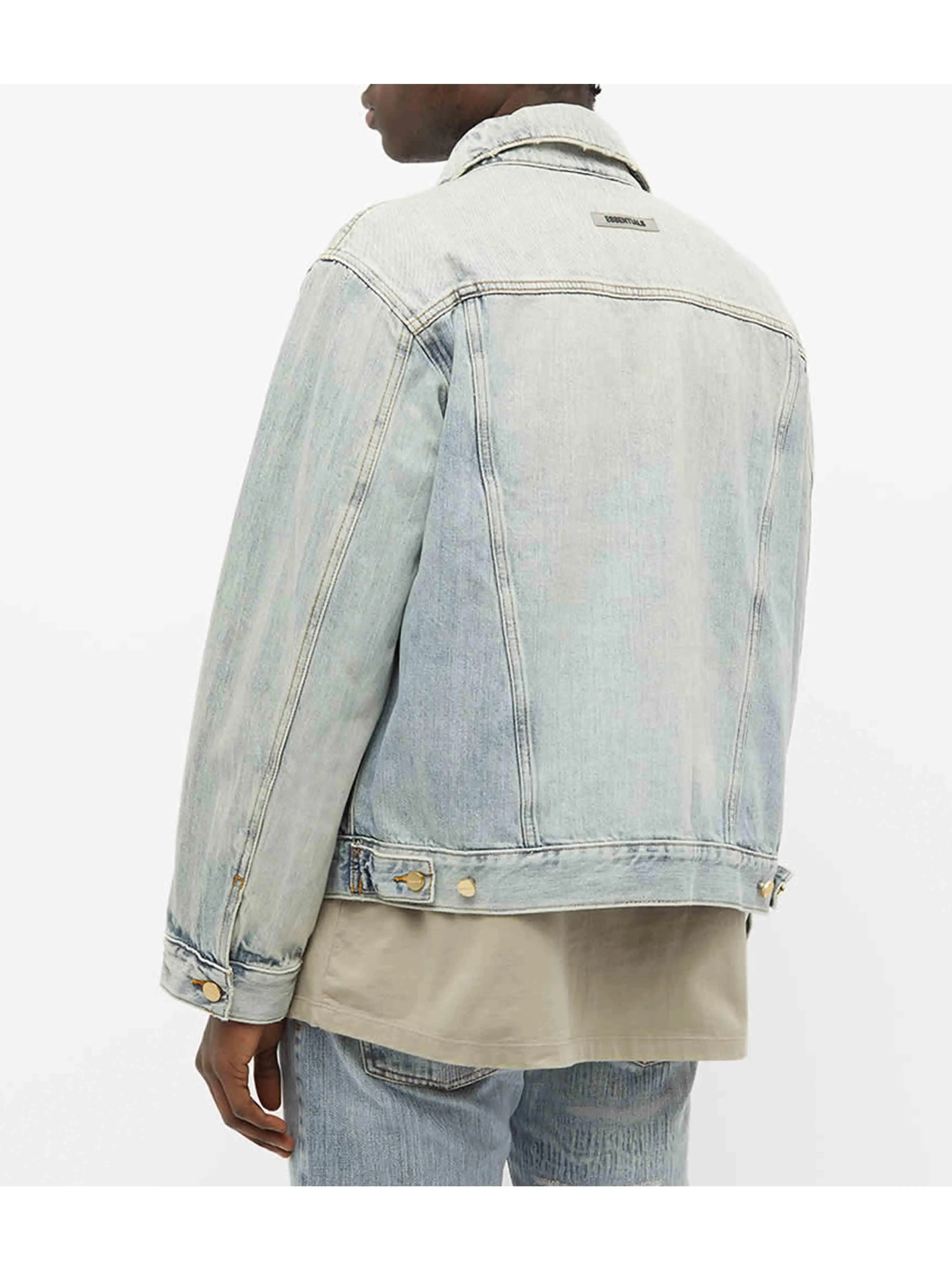 Fear Of God Essentials Denim Trucker Jacket Light Indigo [FW20]