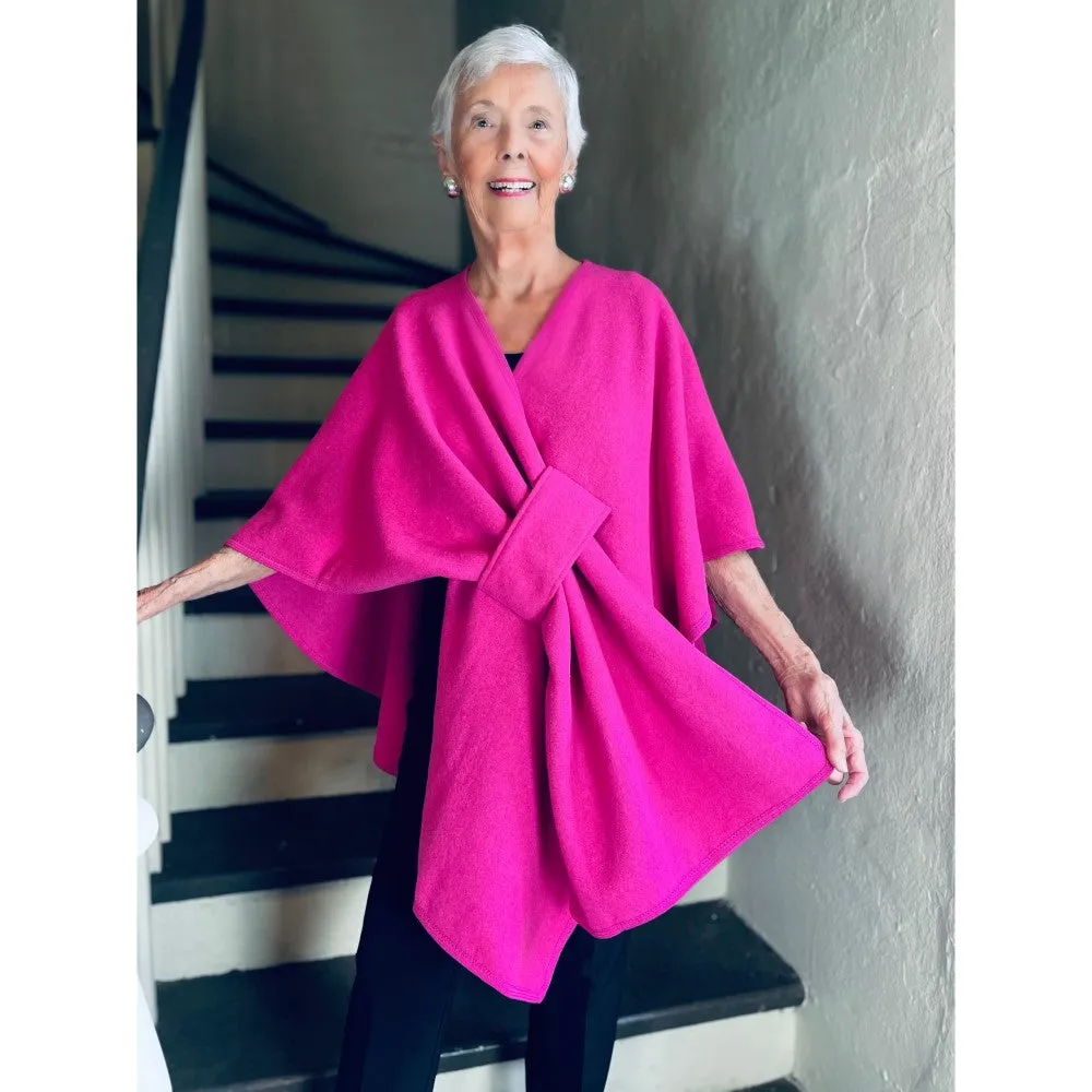 Felted Cape (Available in Red, Beige and Pink)