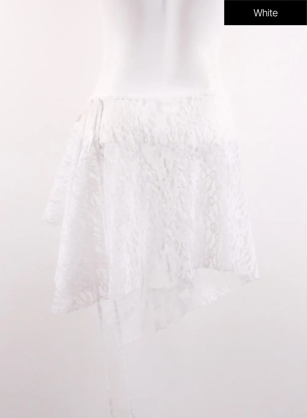 Floral Lace Mini Wrap Skirt CF401