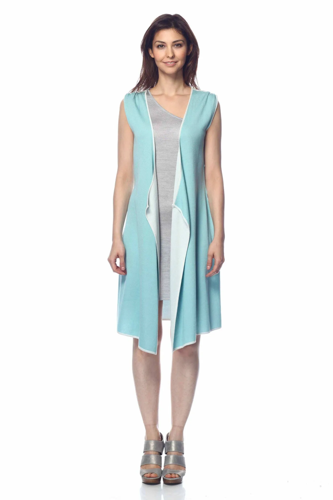 Florentina 100% Silk Reversible 4-Way Dress/Cardigan