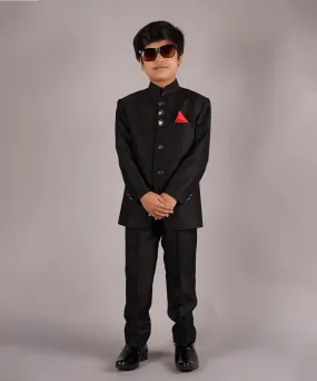 Full Black Jodhpuri Suit Set for Evening Party