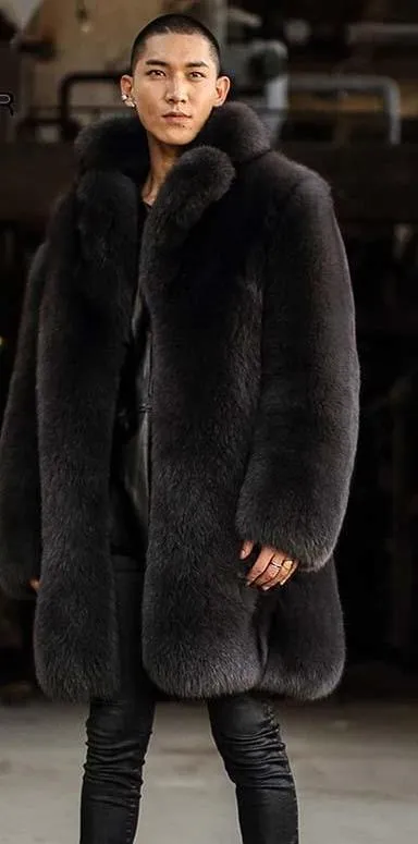 Full Thick Real Fox Fur Coat