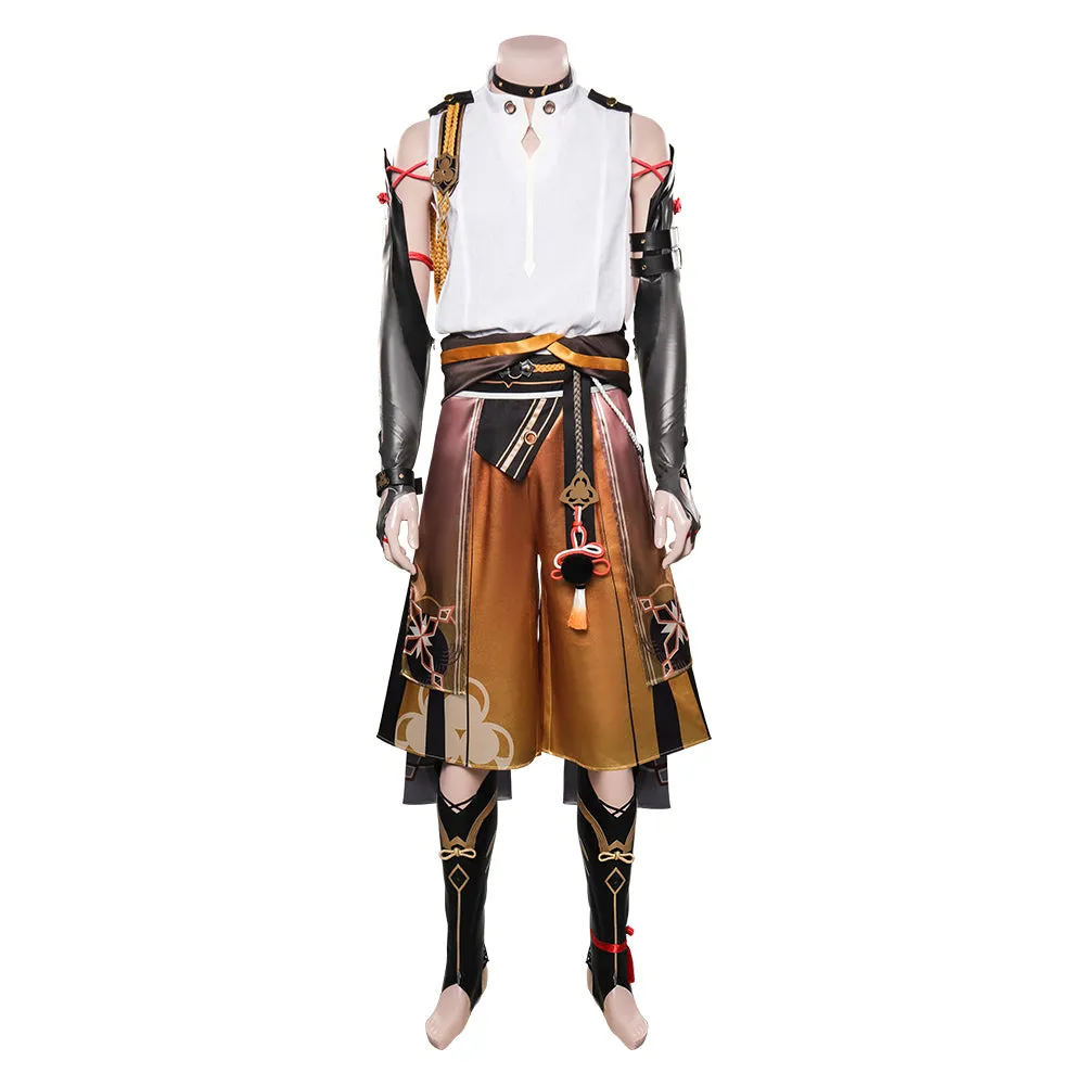 Genshin Impact Shikanoin Heizou Cosplay Costume Coat Pants Outfits Halloween Carnival Suit