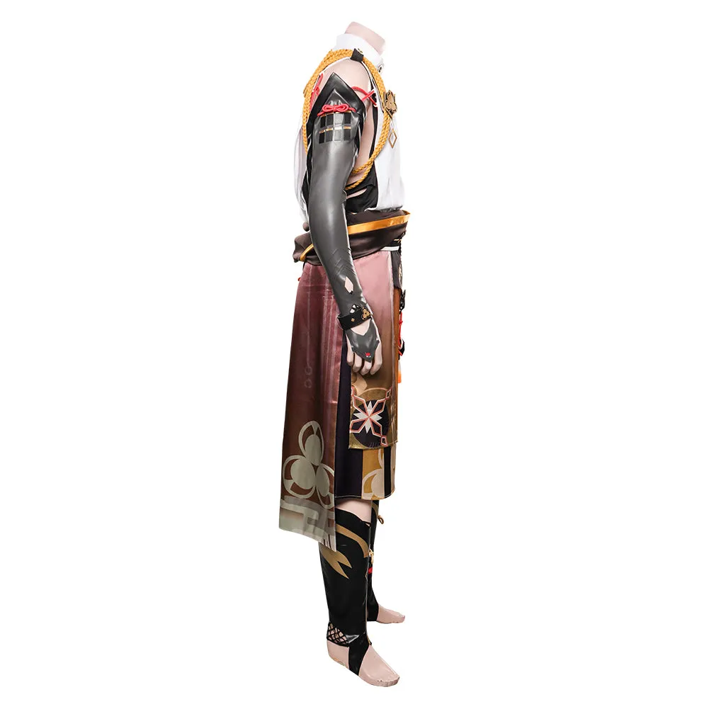 Genshin Impact Shikanoin Heizou Cosplay Costume Coat Pants Outfits Halloween Carnival Suit