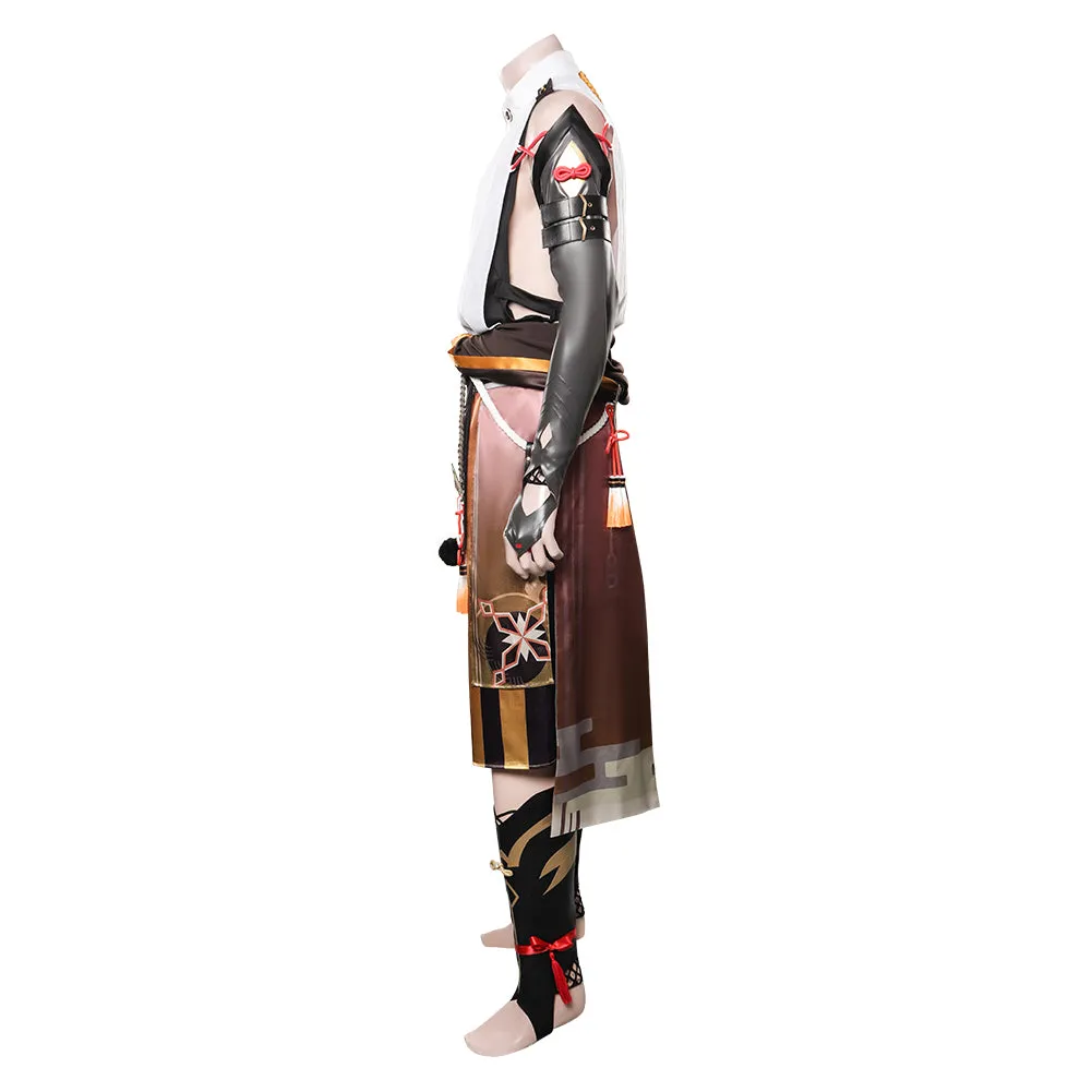 Genshin Impact Shikanoin Heizou Cosplay Costume Coat Pants Outfits Halloween Carnival Suit