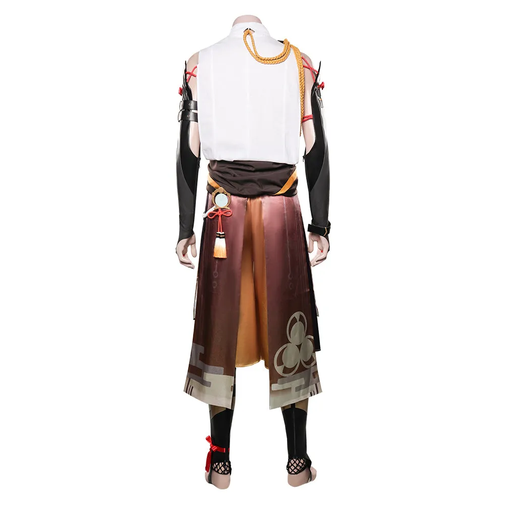 Genshin Impact Shikanoin Heizou Cosplay Costume Coat Pants Outfits Halloween Carnival Suit