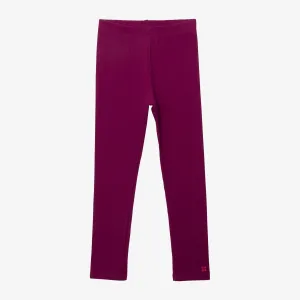 Girls' purple leggings