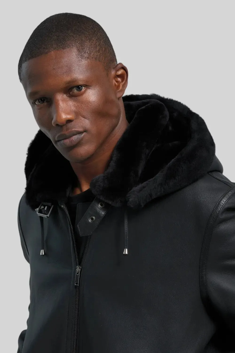 Giuliano Hooded Sheepskin Jacket