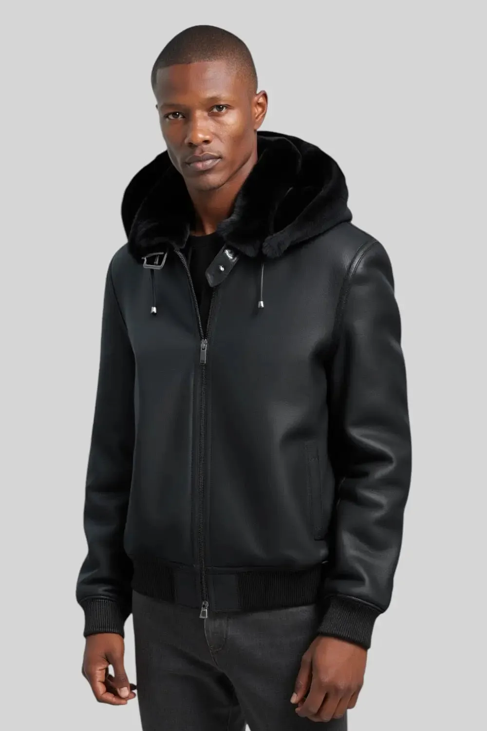 Giuliano Hooded Sheepskin Jacket