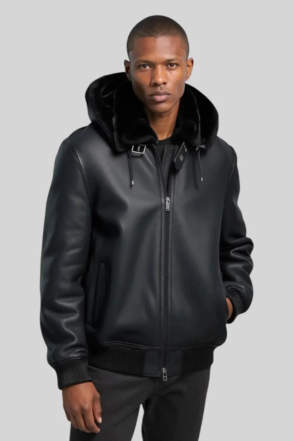 Giuliano Hooded Sheepskin Jacket