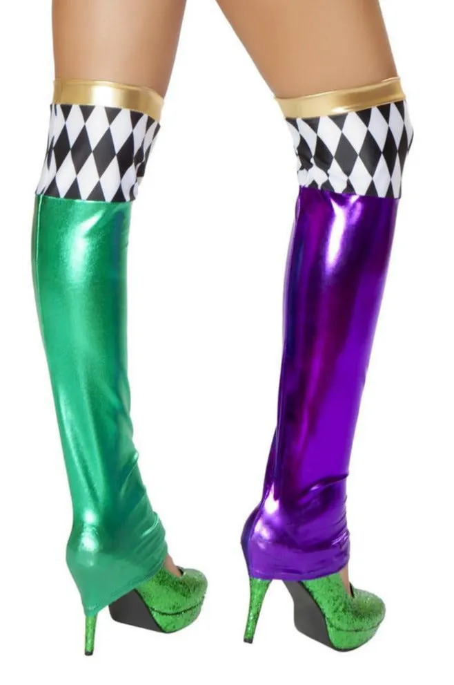 Green/Purple Jester Leggings