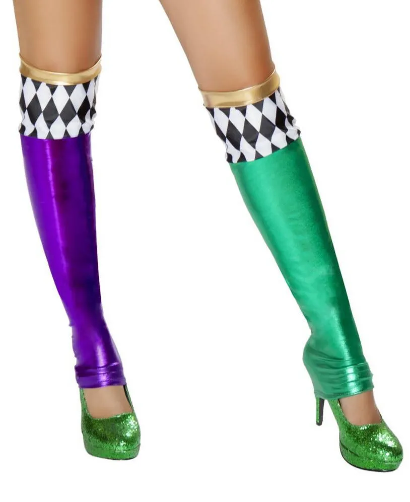 Green/Purple Jester Leggings