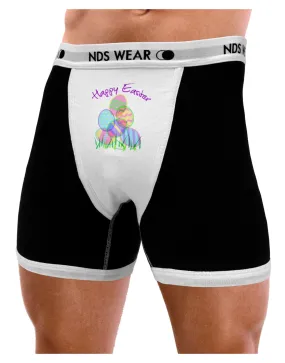 Happy Easter Gel Look Print Mens Boxer Brief Underwear