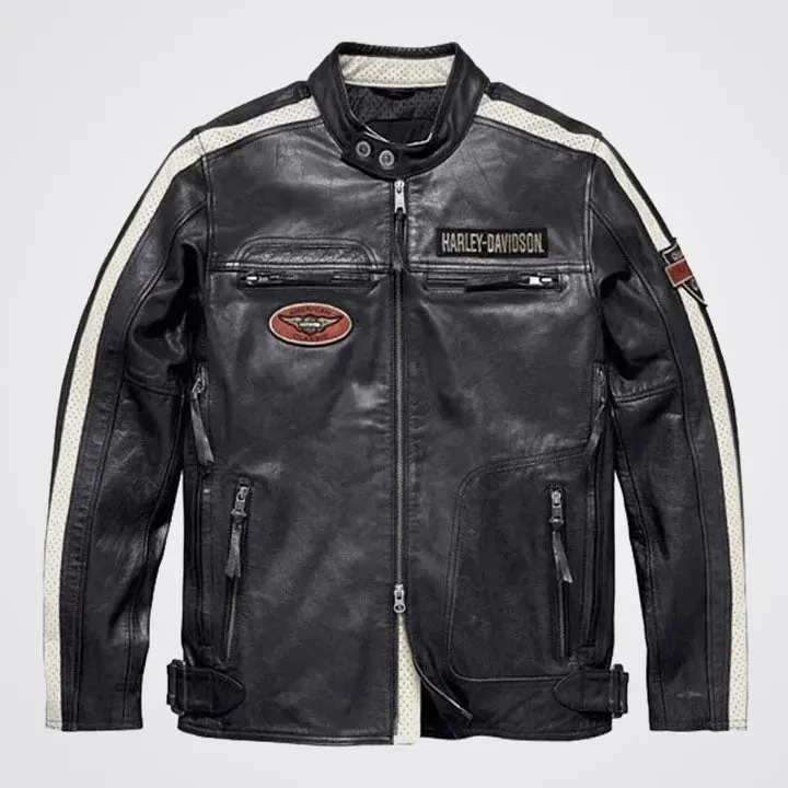 Harley-Davidson Raceway Screamin Eagle Men's Leather Motorcycle Jacket