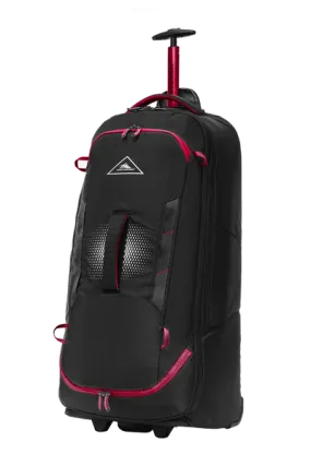 High Sierra - Composite V4 84cm Large RFID Wheeled Duffle With Backpack Straps - Black/Red