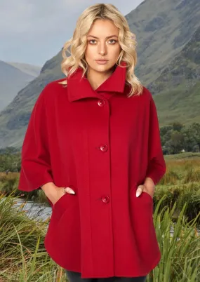 Jimmy Hourihan Red Hip Length Coat