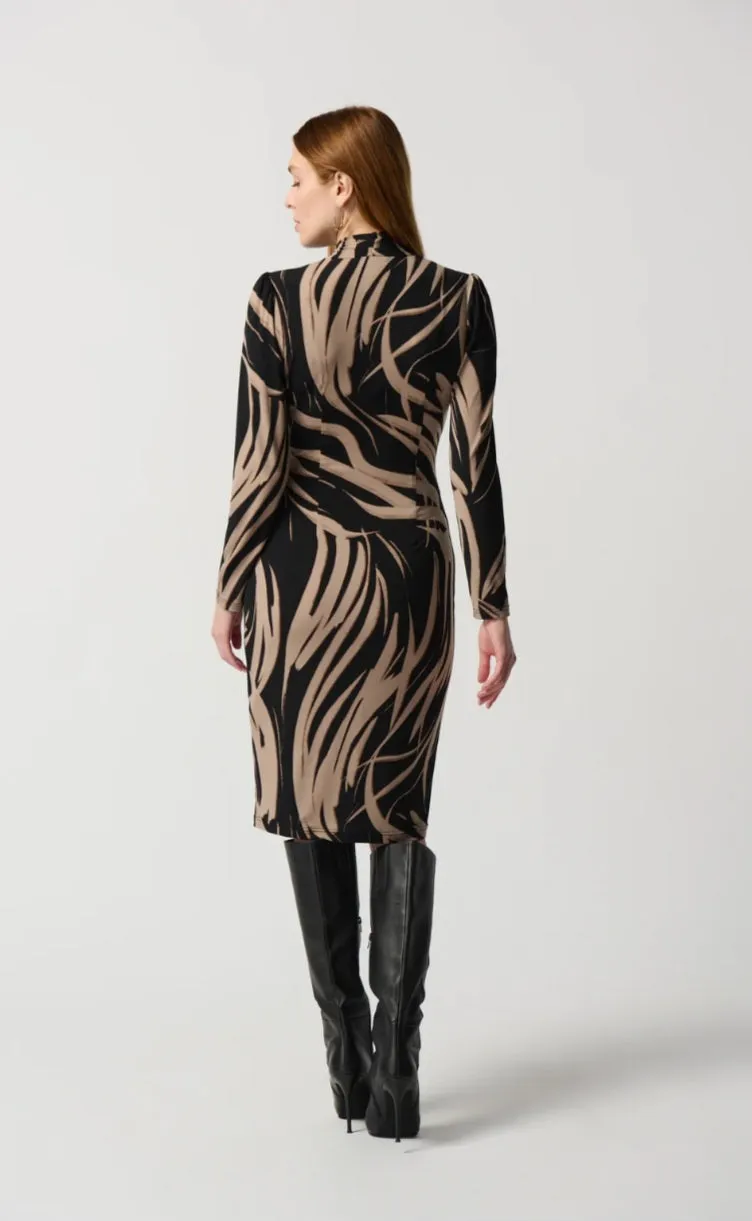 Joseph Ribkoff long sleeve abstract print Dress