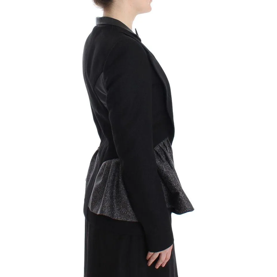 KAALE SUKTAE Elegant Monochrome Zippered Blazer Jacket