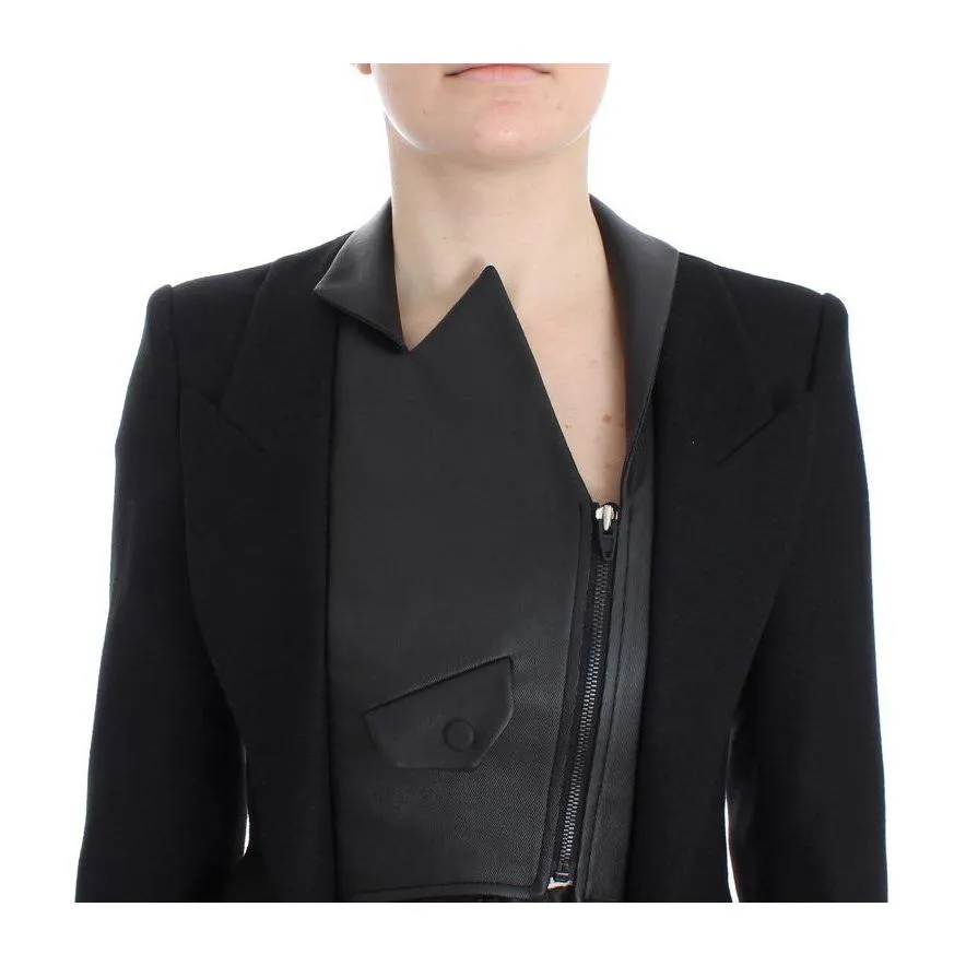 KAALE SUKTAE Elegant Monochrome Zippered Blazer Jacket