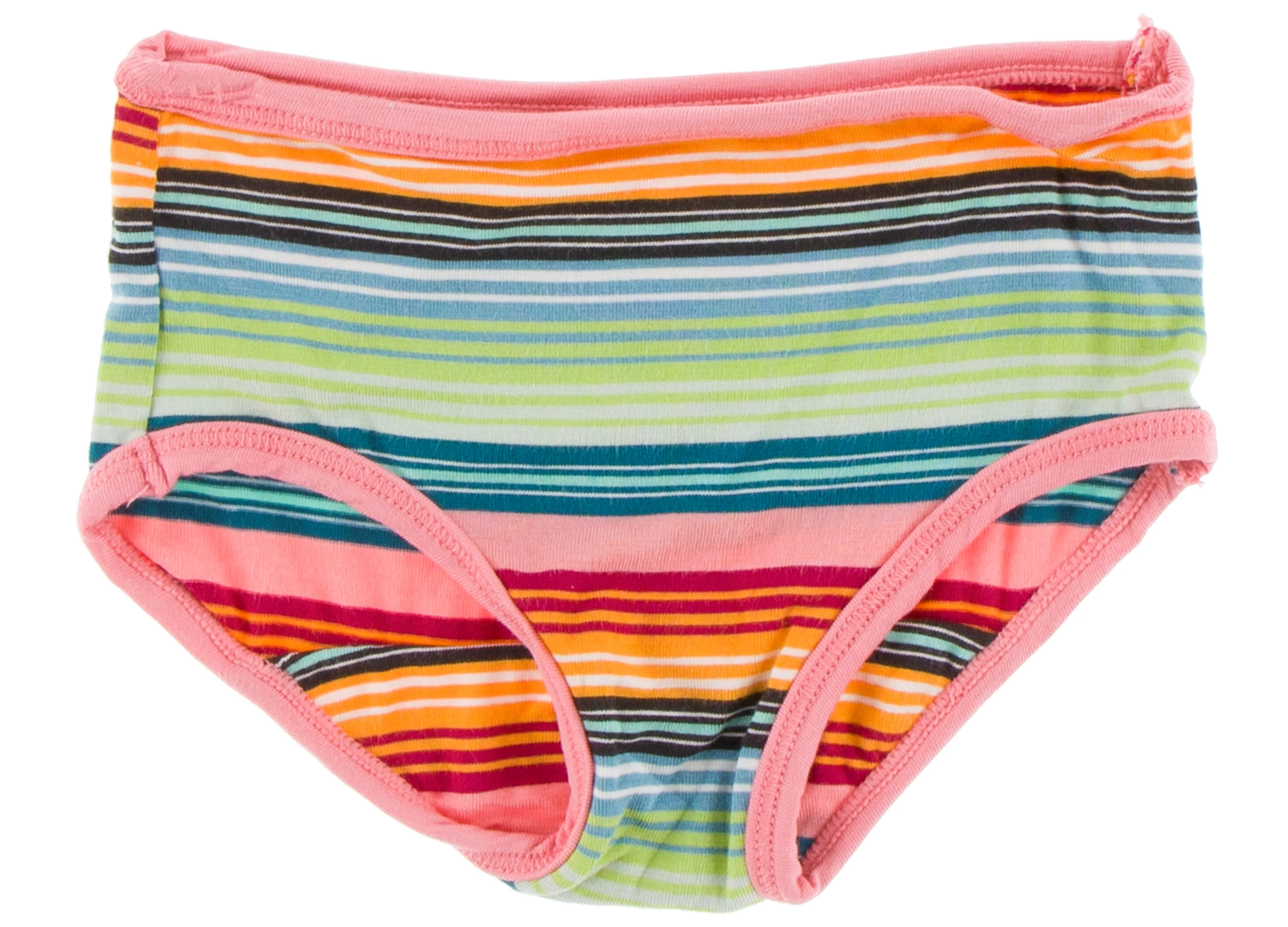 KicKee Pants Cancun Strawberry Stripe & Strawberry Cactus Girl Underwear Set