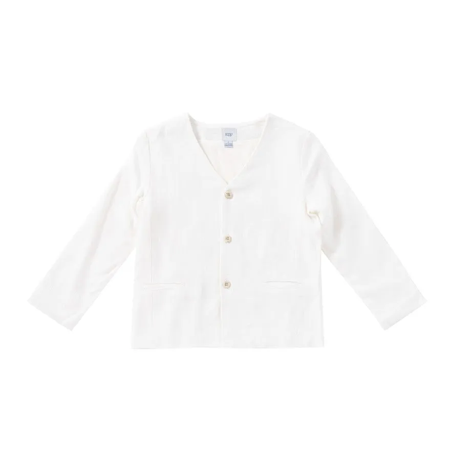 KIPP White Linen Blazer