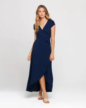 L Space - GOA Women's Wrap Dress in Midnight Blue