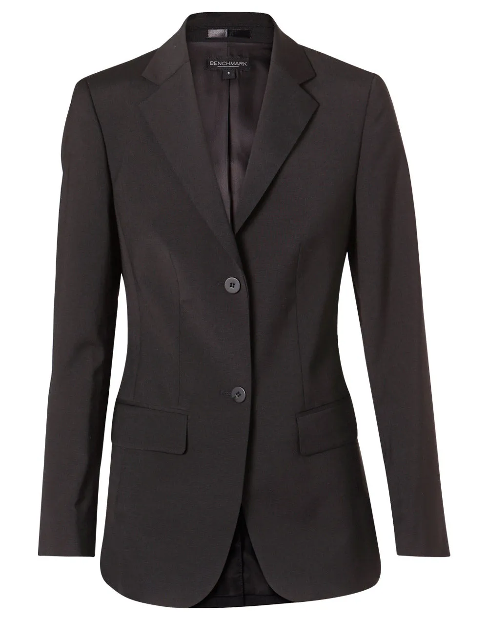 Ladies Wool Blend Stretch Mid Length Jacket - M9200