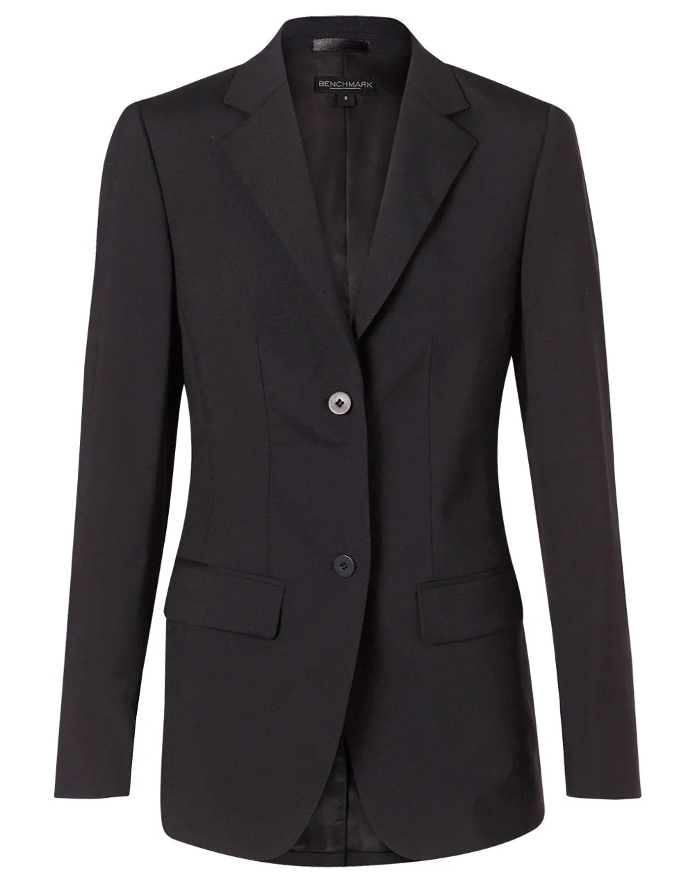 Ladies Wool Blend Stretch Mid Length Jacket - M9200