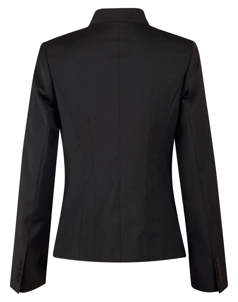 Ladies Wool Blend Stretch Reverse Lapel Jacket - M9202