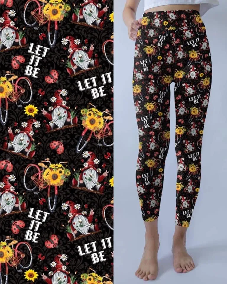 Let it Be Gnome leggings