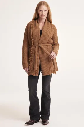 Lois Wrap Cardigan in Camel | FINAL SALE