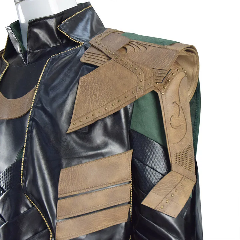 Loki Season 1 Loki Cosplay Marvel Loki 2021 Costume Battle Armor Outfit With Cloak