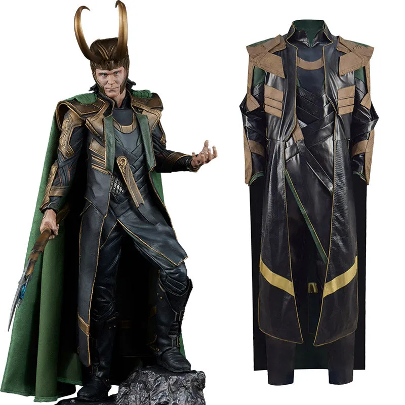 Loki Season 1 Loki Cosplay Marvel Loki 2021 Costume Battle Armor Outfit With Cloak