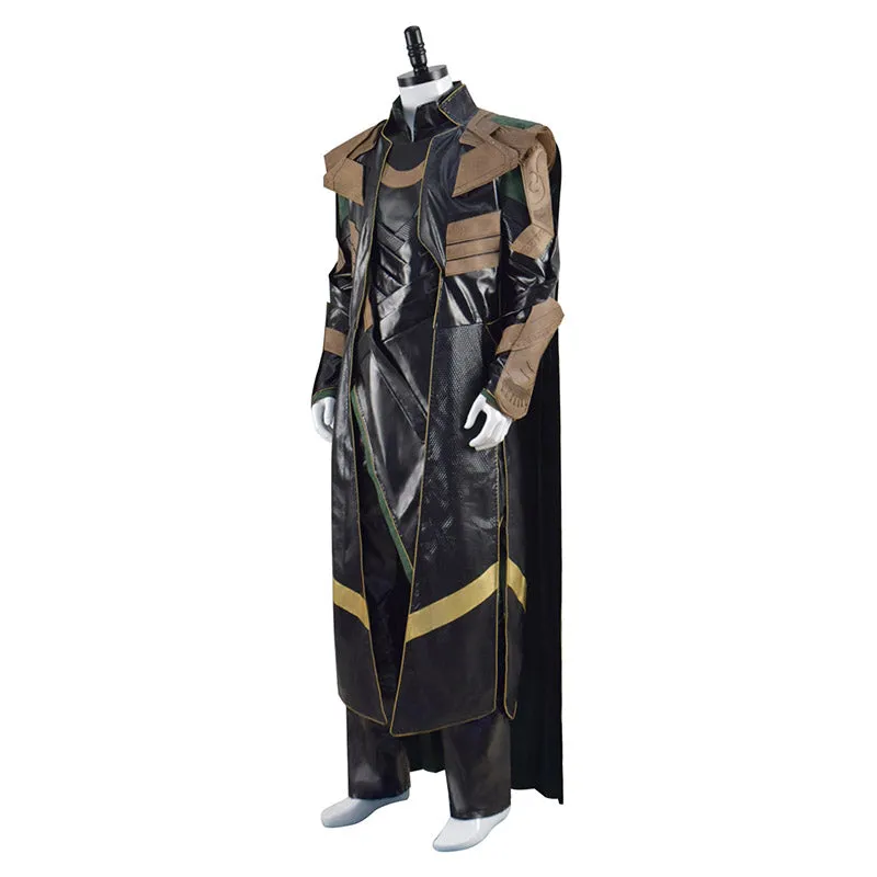 Loki Season 1 Loki Cosplay Marvel Loki 2021 Costume Battle Armor Outfit With Cloak