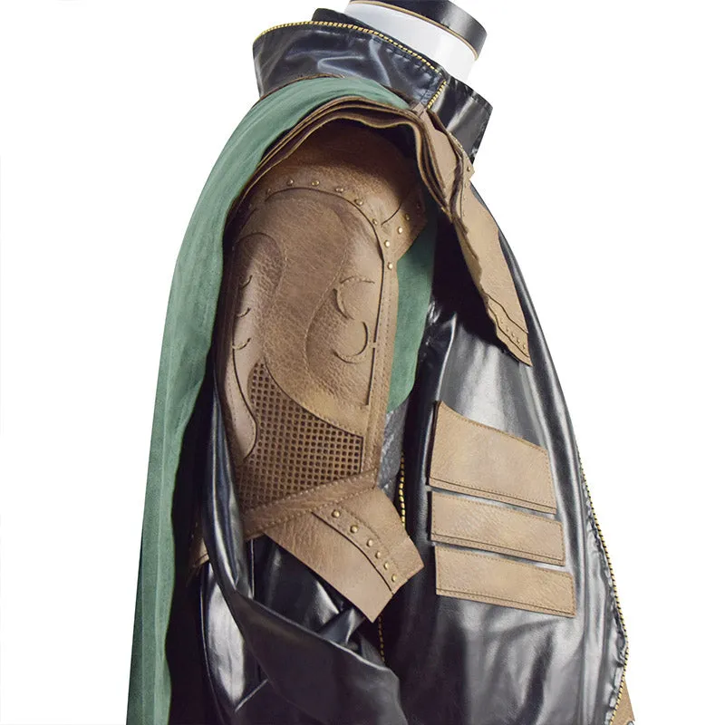 Loki Season 1 Loki Cosplay Marvel Loki 2021 Costume Battle Armor Outfit With Cloak