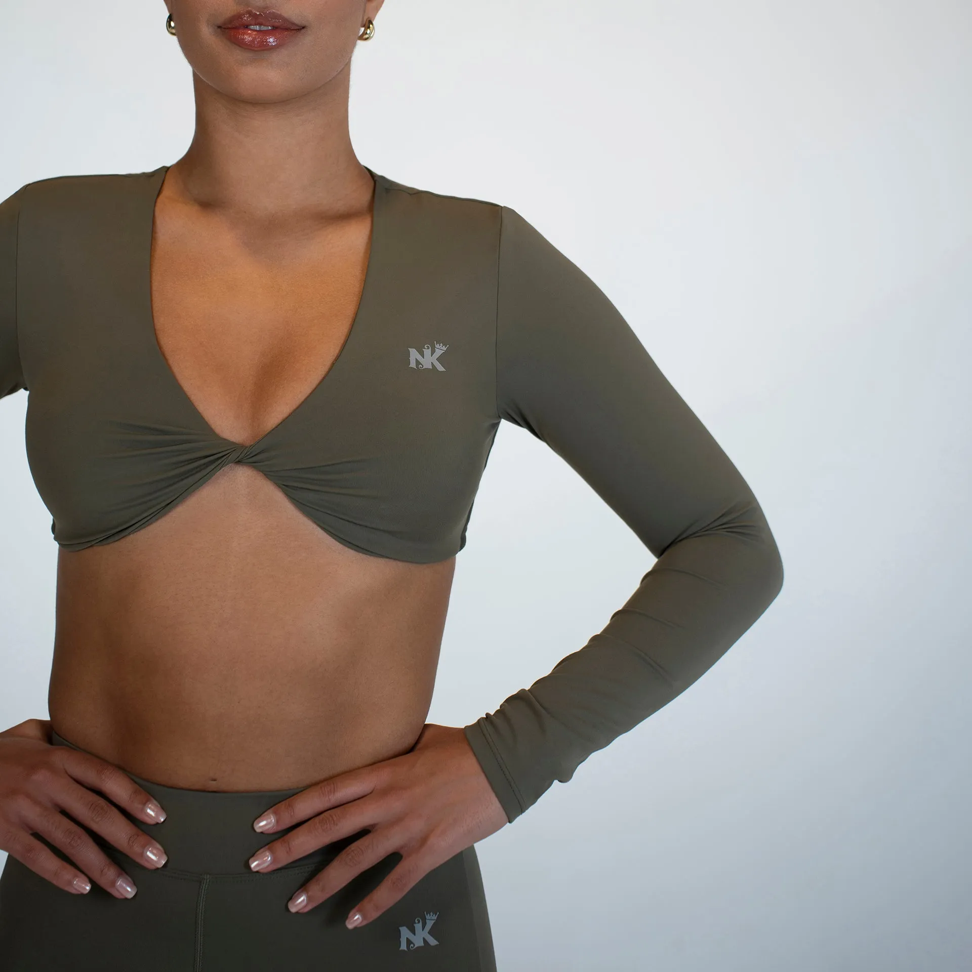 Luxe Olive Crop Top