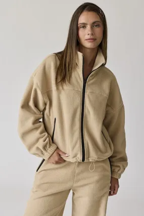 Maya Tan Fleece Jacket