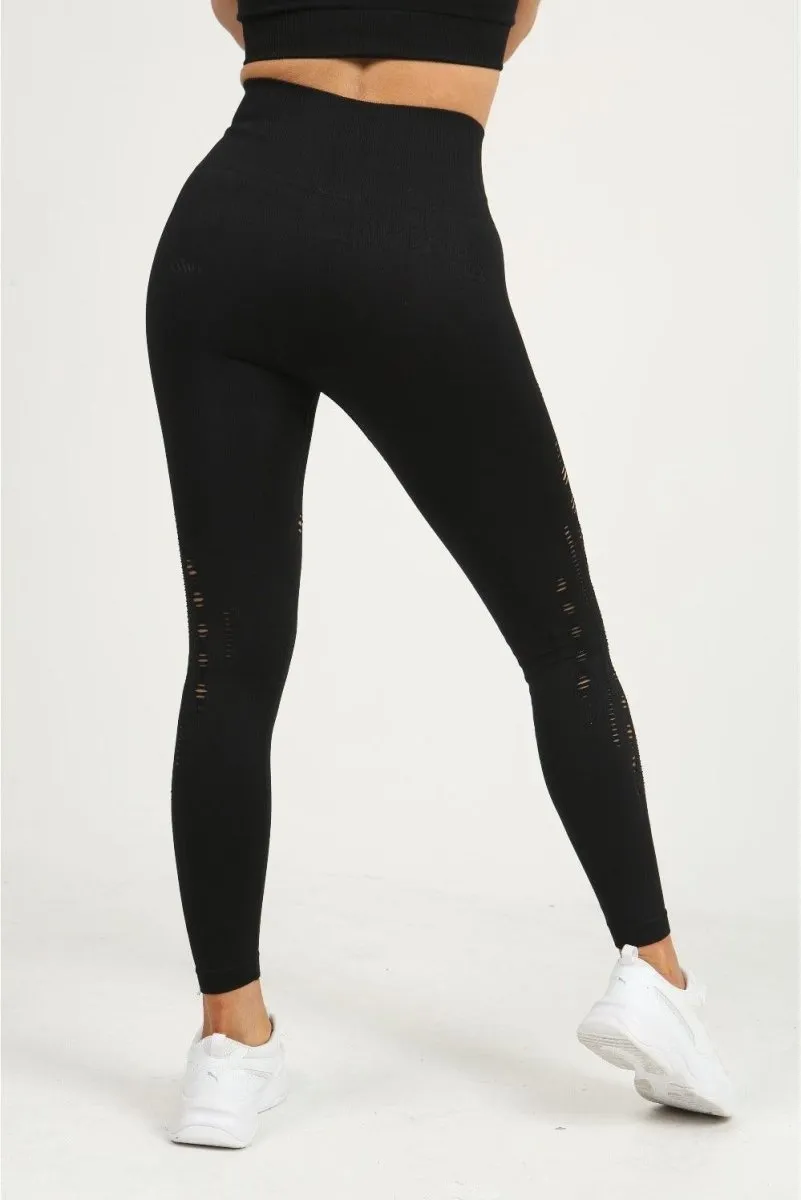 Mesh Leggings - Black