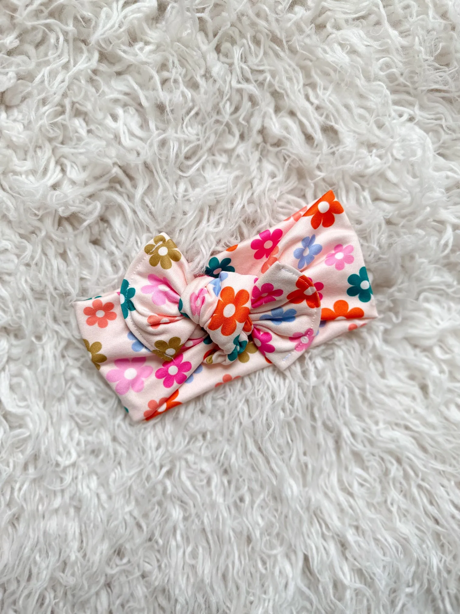 Mini Tieband - Groovy Multicolor Floral