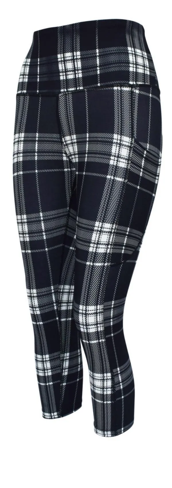 Monochrome Tartan   Pockets