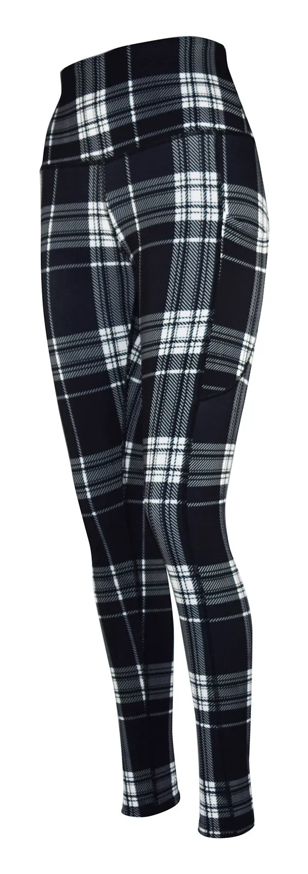 Monochrome Tartan   Pockets