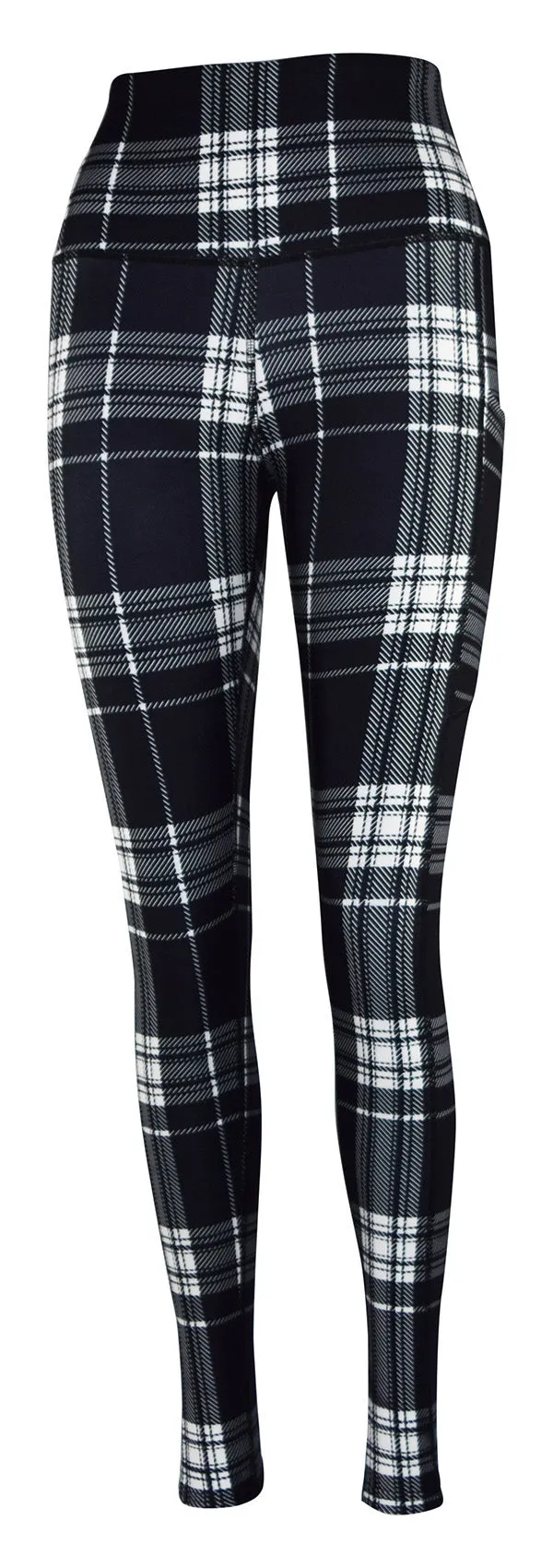 Monochrome Tartan   Pockets