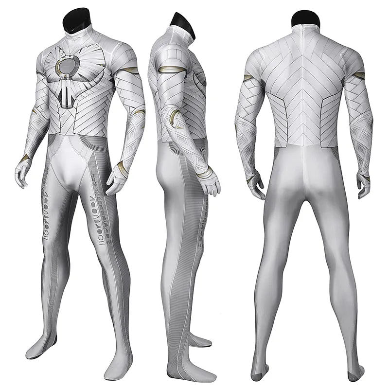 Moon Knight Cosplay Costumes Marc Spector Bodysuit Halloween Outfit With Cloak