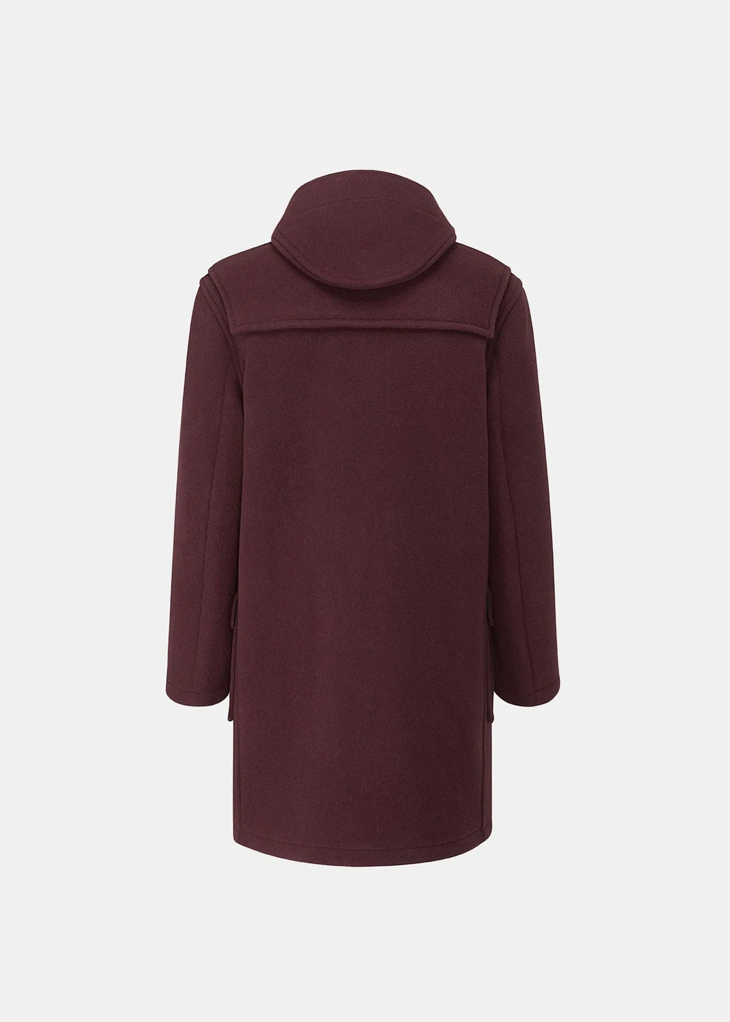 Morris Check Duffle Coat Burgundy