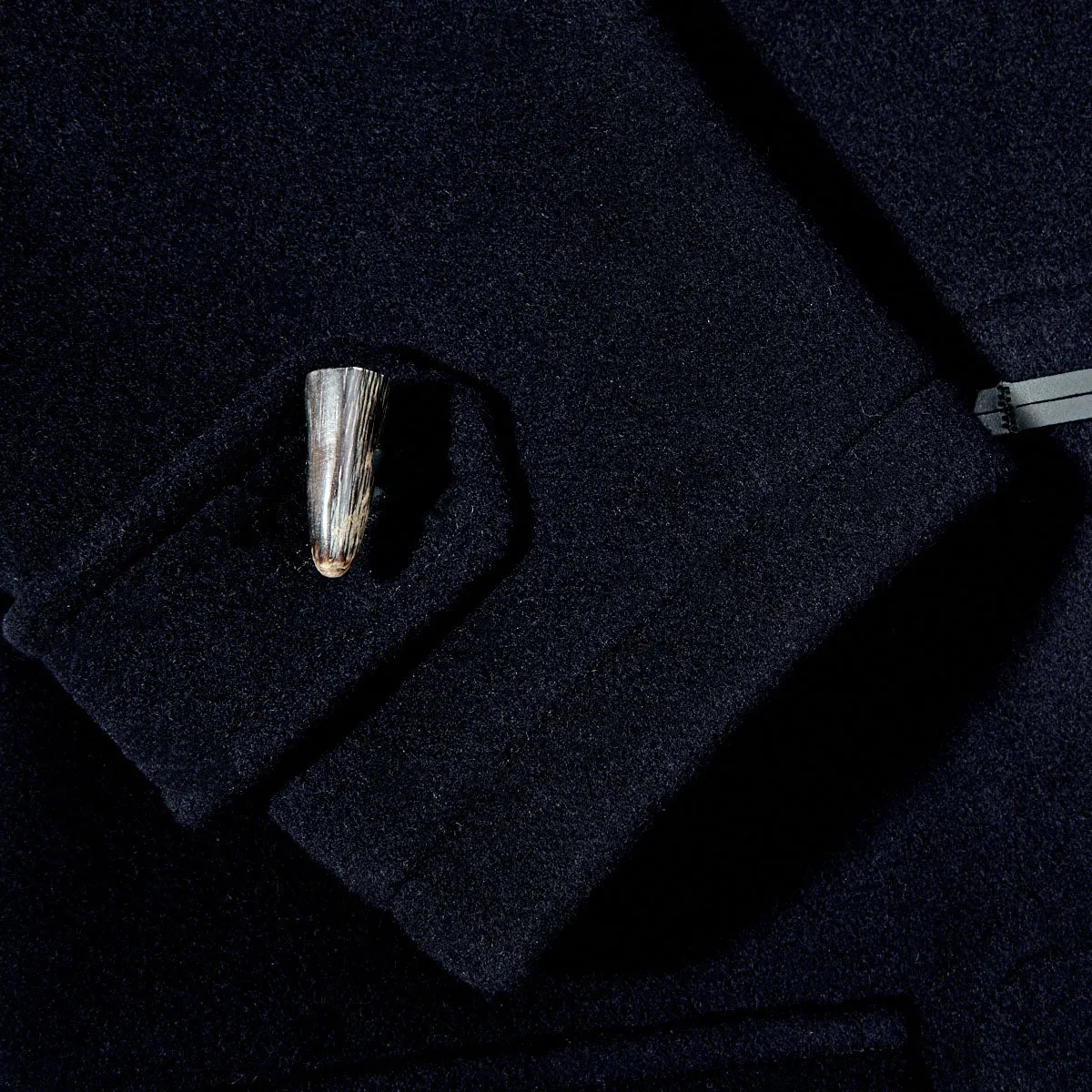 Navy Blue Wool Morris Duffle Coat