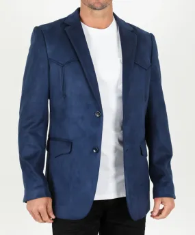 Navy Suede Blazer