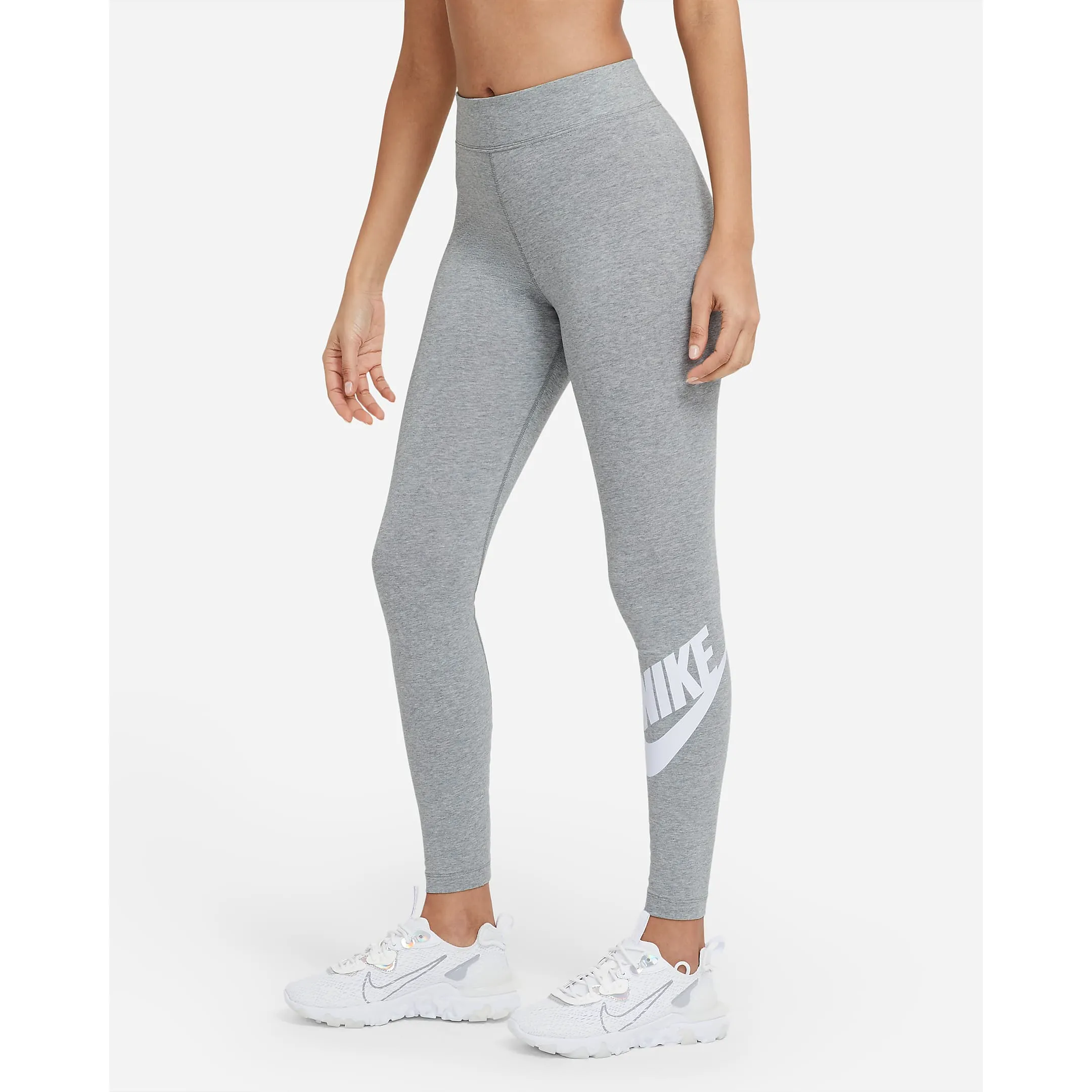 Nike Women's Sportswear Essential Leggings - Dark Grey Heather / White